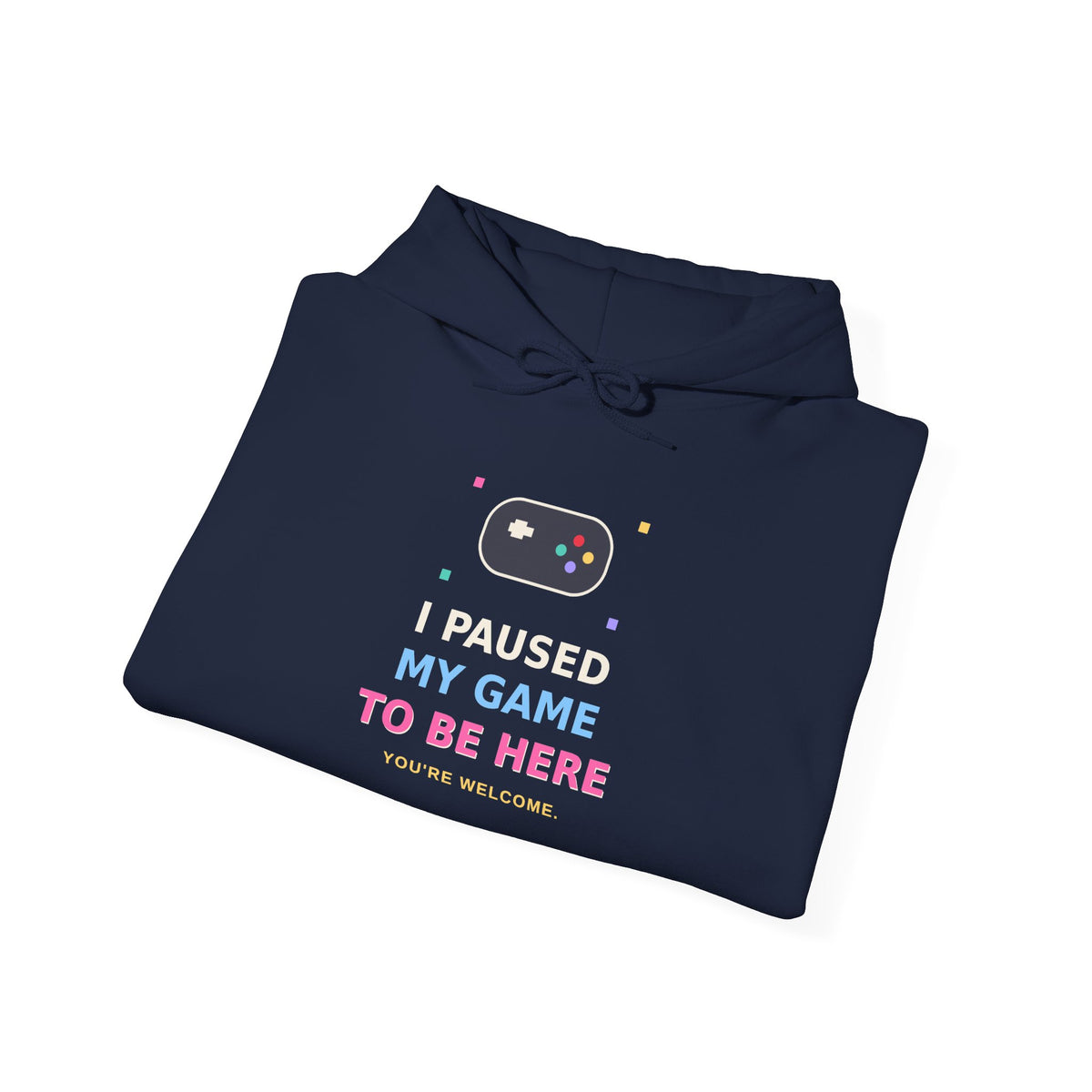 I Paused My Game To Be Here — Funny Gamer Hoodie