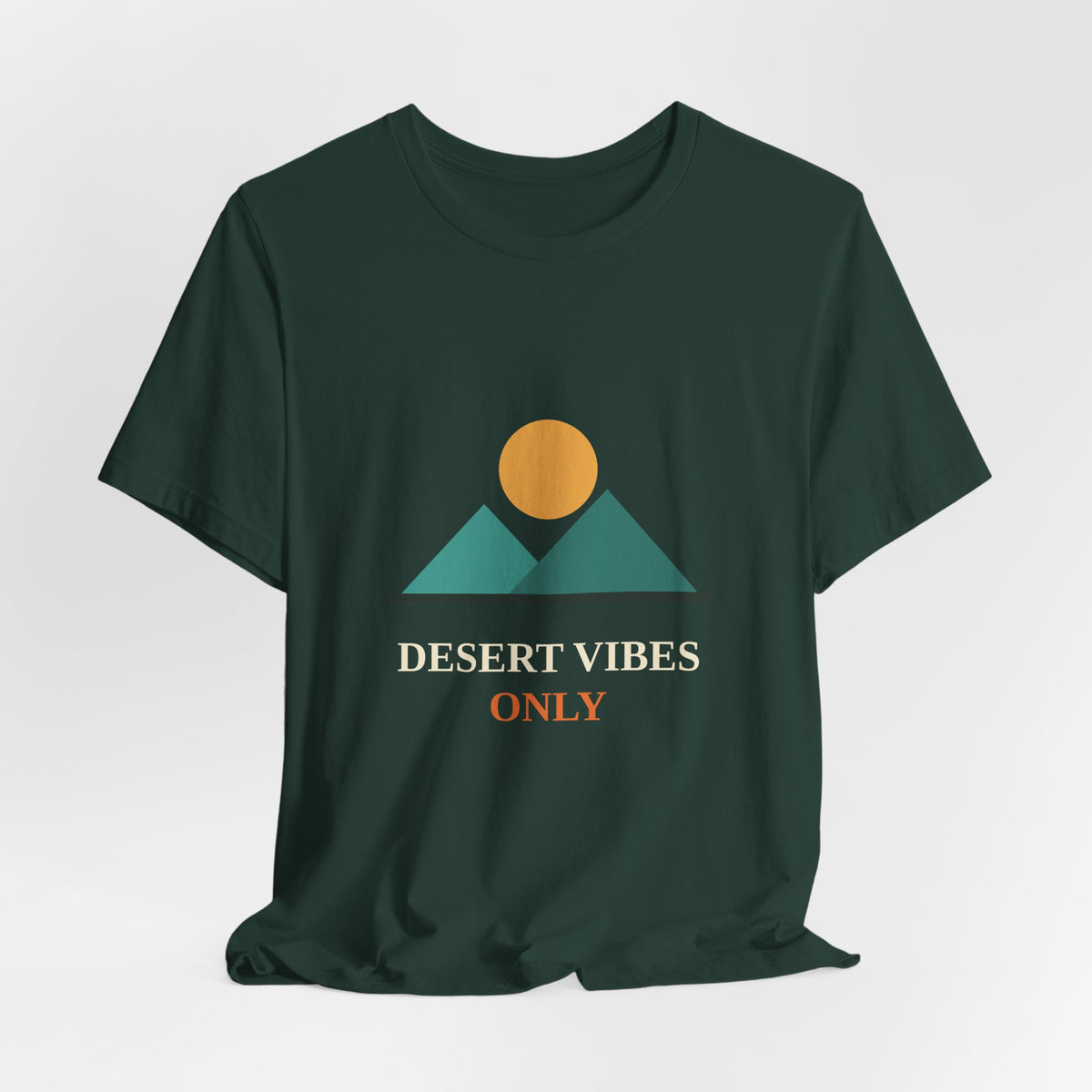 Desert Vibes Only — Minimal Mountain Sun Tee