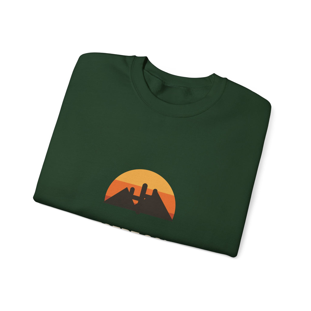 Desert Soul — Indio, California Sunset Cactus Sweatshirt
