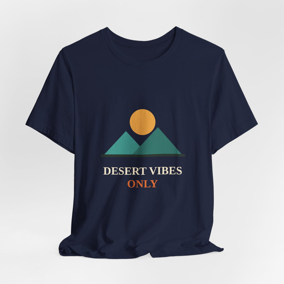 Desert Vibes Only — Minimal Mountain Sun Tee