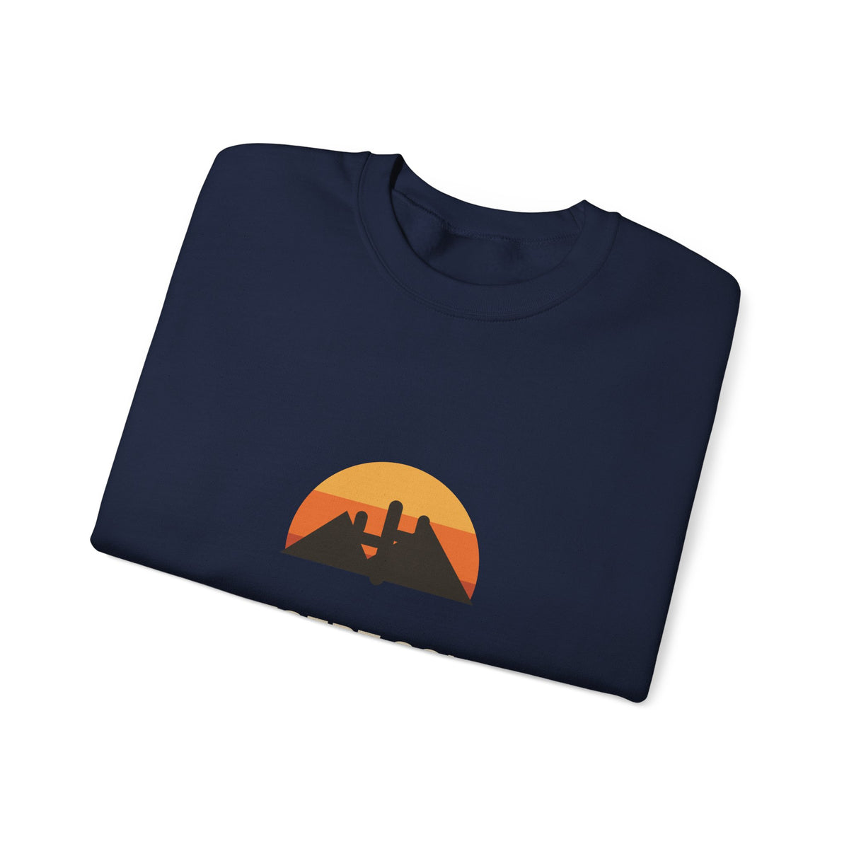 Desert Soul — Indio, California Sunset Cactus Sweatshirt