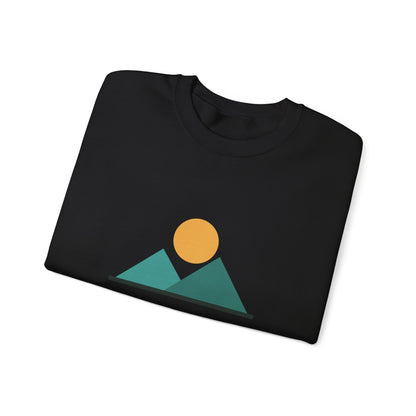 Desert Vibes Only — Minimal Mountain Sun Sweatshirt