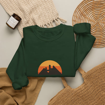 Desert Soul — Indio, California Sunset Cactus Sweatshirt