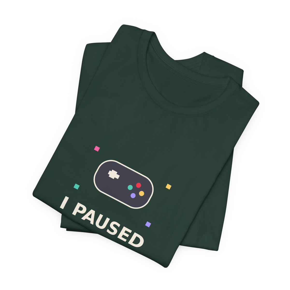 I Paused My Game To Be Here — Funny Gamer Tee