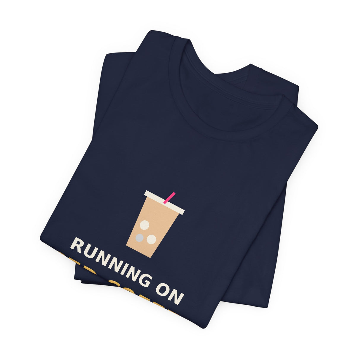 Running on Iced Coffee & Chaos — Funny Coffee Tee