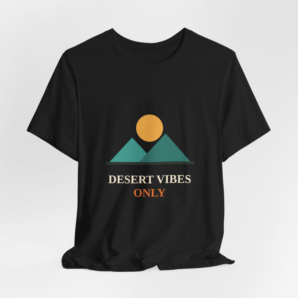 Desert Vibes Only — Minimal Mountain Sun Tee