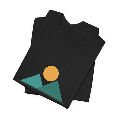Desert Vibes Only — Minimal Mountain Sun Tee