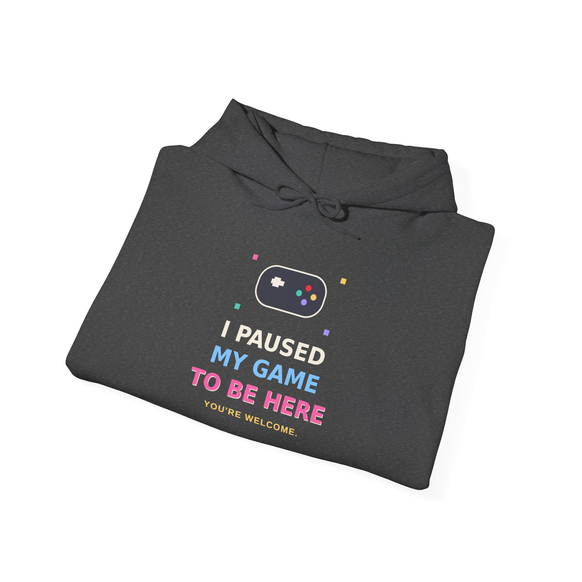 I Paused My Game To Be Here — Funny Gamer Hoodie