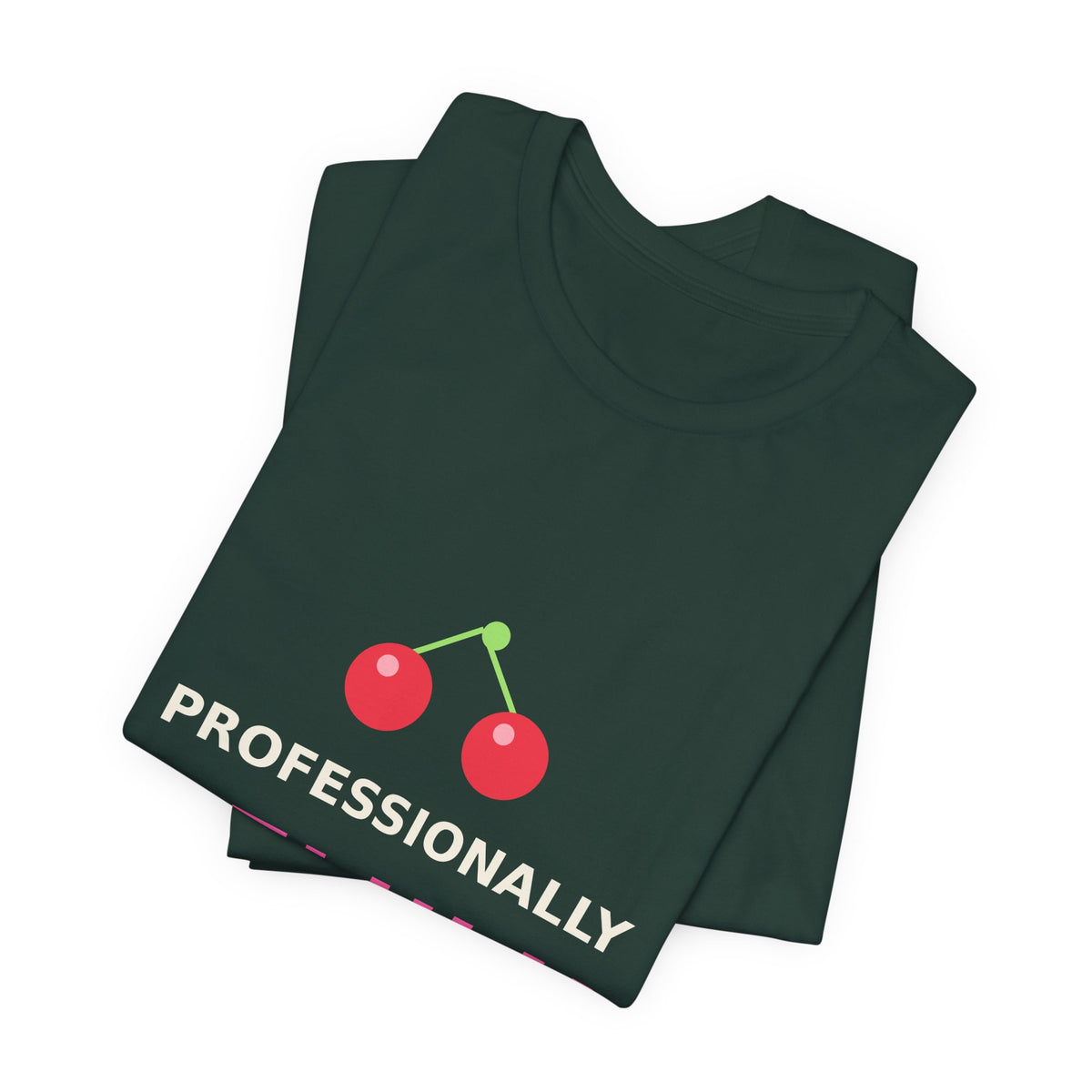 Professionally Delulu — Funny Cherry Y2K Tee