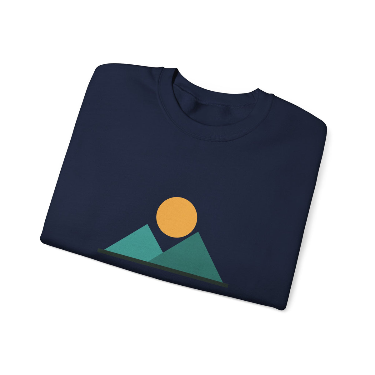 Desert Vibes Only — Minimal Mountain Sun Sweatshirt