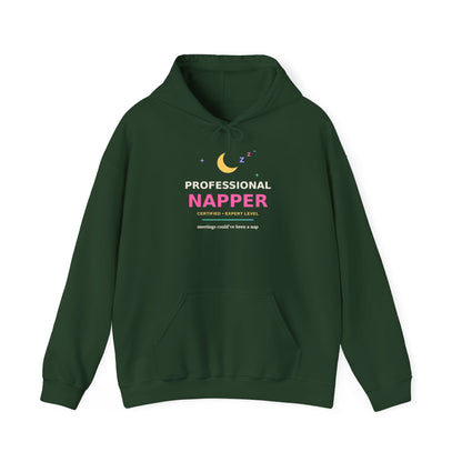 Professional Napper — Funny Certified Nap Hoodie