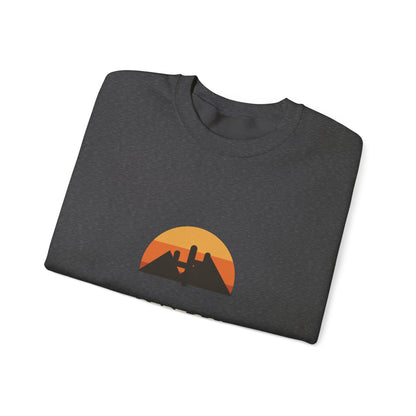Desert Soul — Indio, California Sunset Cactus Sweatshirt