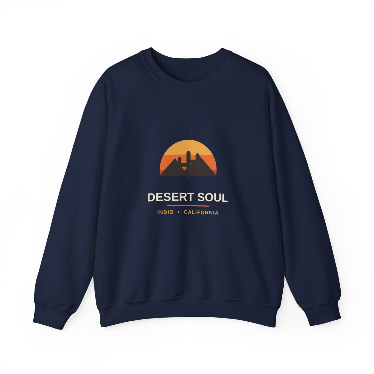 Desert Soul — Indio, California Sunset Cactus Sweatshirt