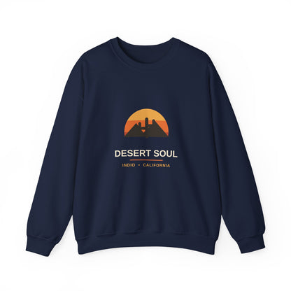 Desert Soul — Indio, California Sunset Cactus Sweatshirt