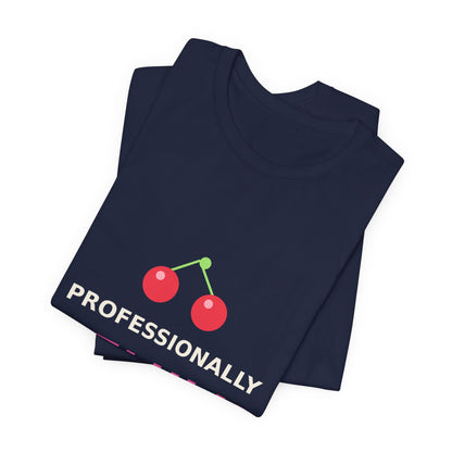 Professionally Delulu — Funny Cherry Y2K Tee