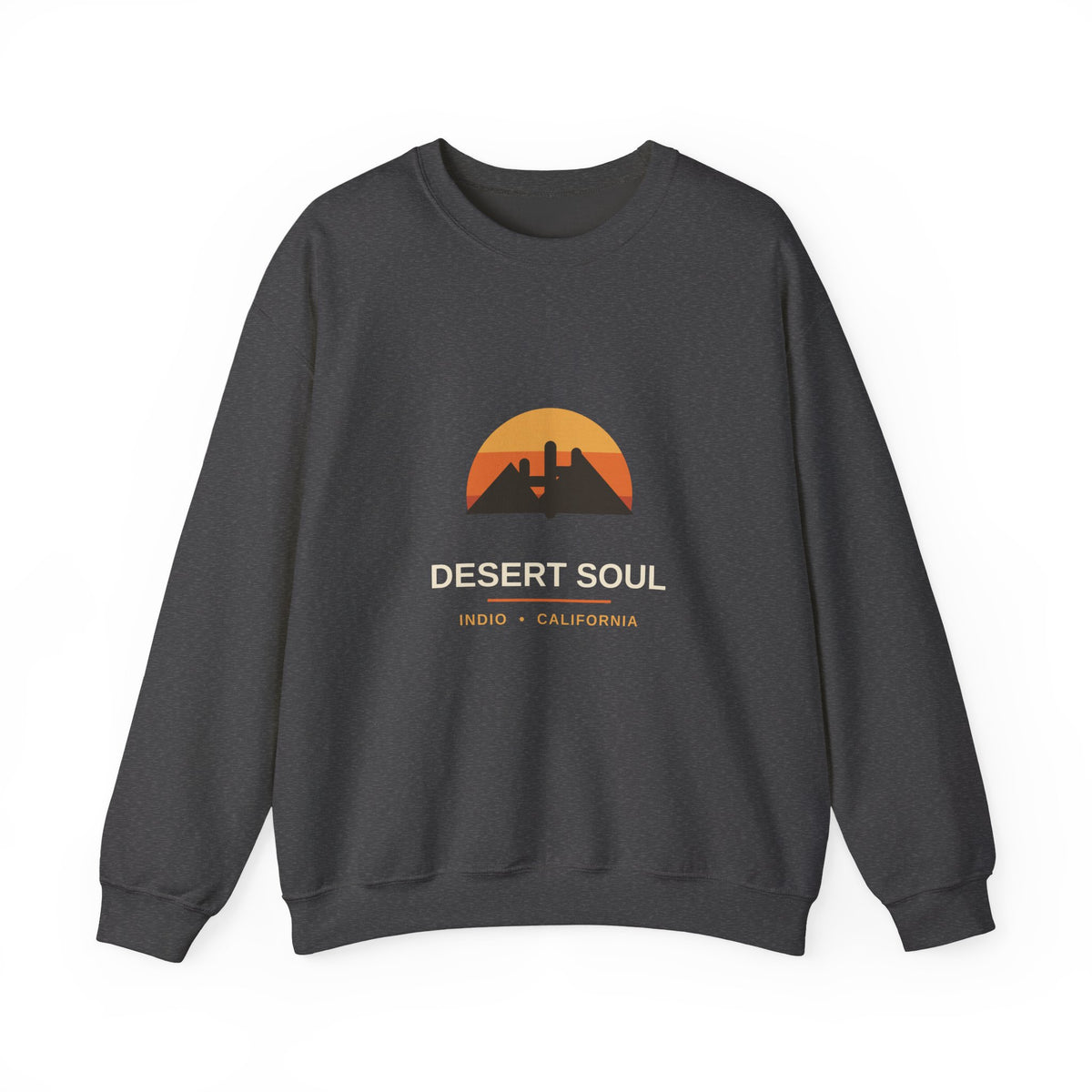 Desert Soul — Indio, California Sunset Cactus Sweatshirt