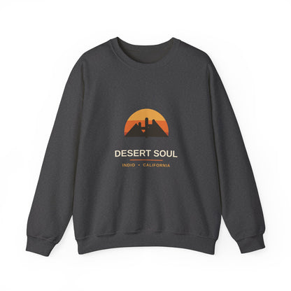 Desert Soul — Indio, California Sunset Cactus Sweatshirt
