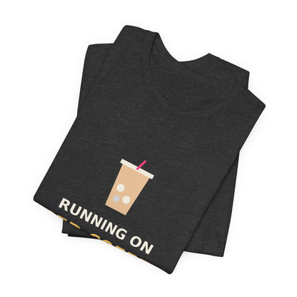 Running on Iced Coffee & Chaos — Funny Coffee Tee
