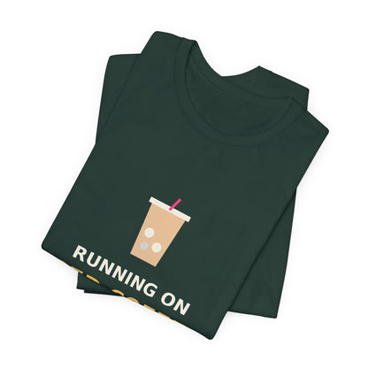 Running on Iced Coffee & Chaos — Funny Coffee Tee