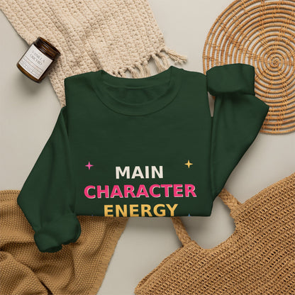 Main Character Energy — Funny Side Quests Sweatshirt