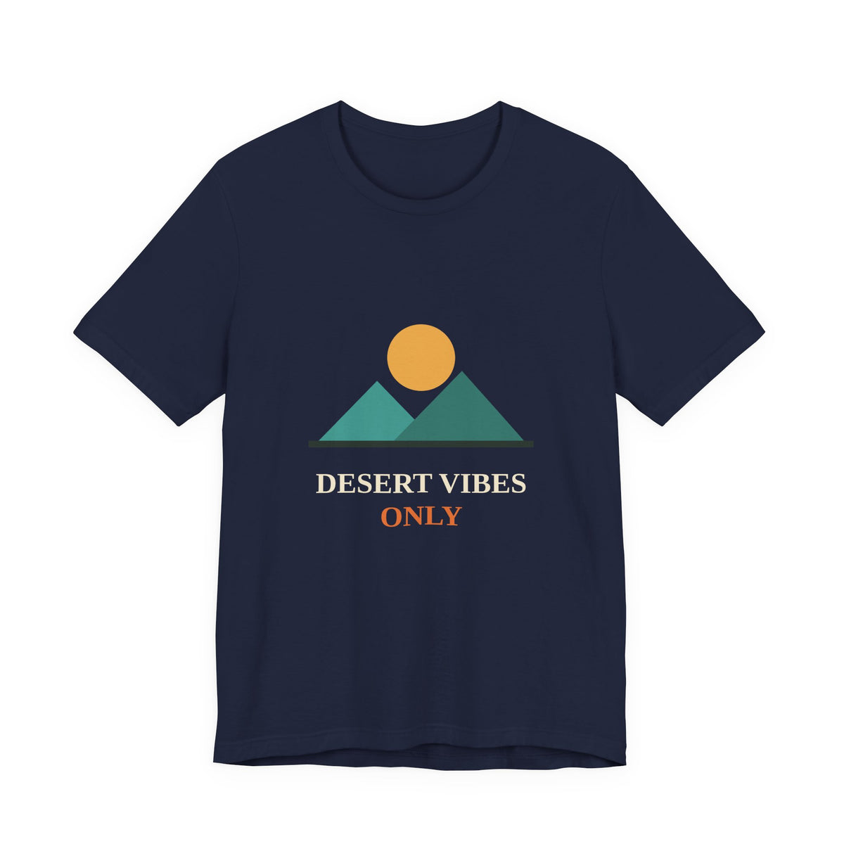 Desert Vibes Only — Minimal Mountain Sun Tee