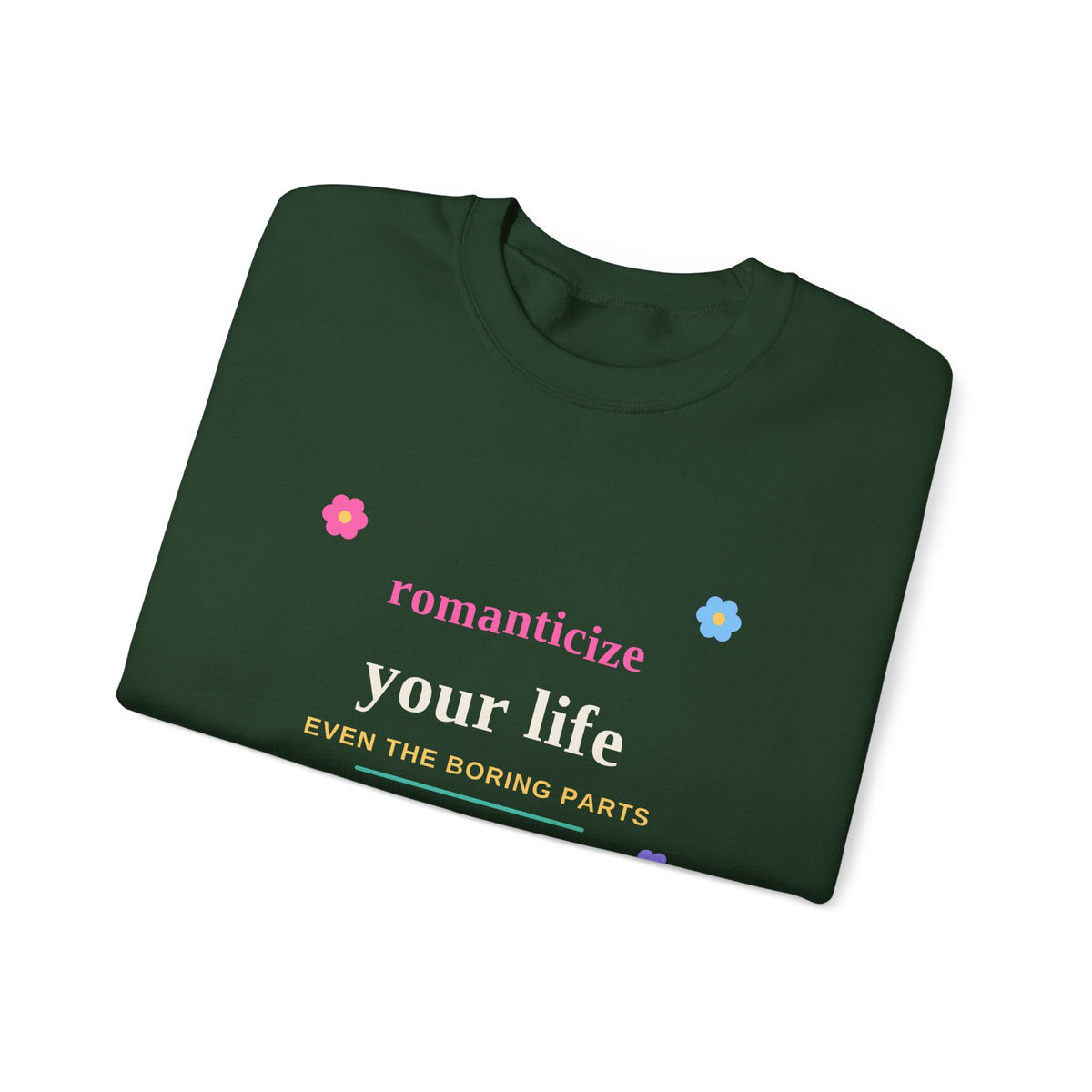 Romanticize Your Life — Soft Era Groovy Sweatshirt