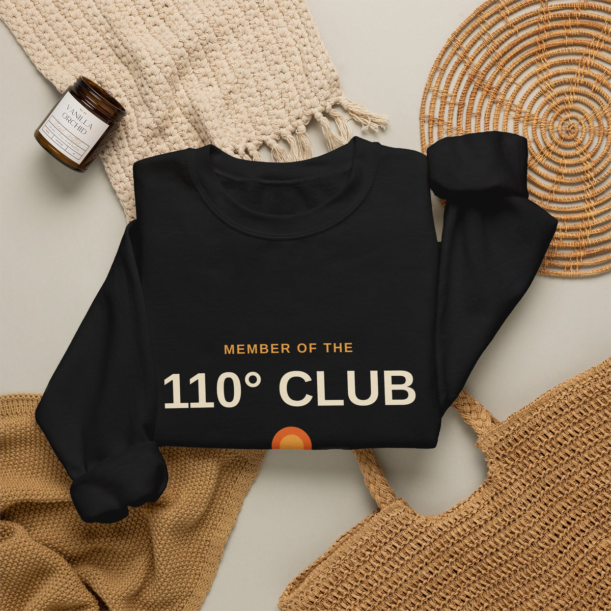 110 Degree Club — Indio, California Funny Desert Heat Sweatshirt