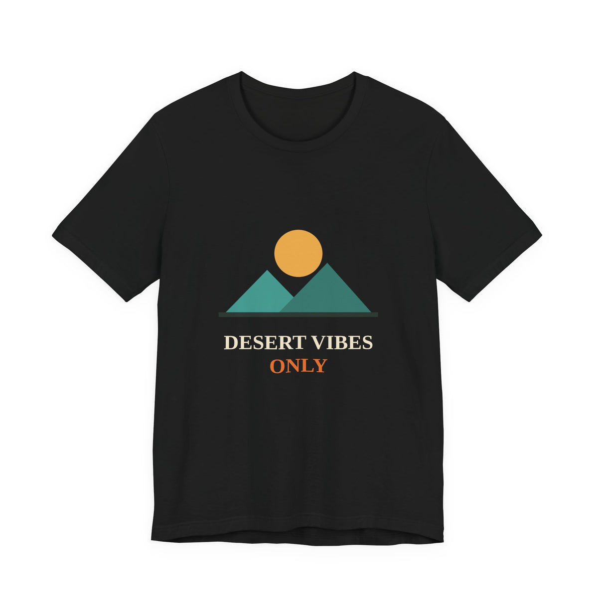 Desert Vibes Only — Minimal Mountain Sun Tee