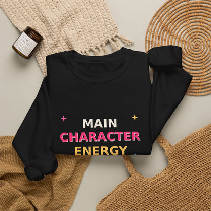 Main Character Energy — Funny Side Quests Sweatshirt