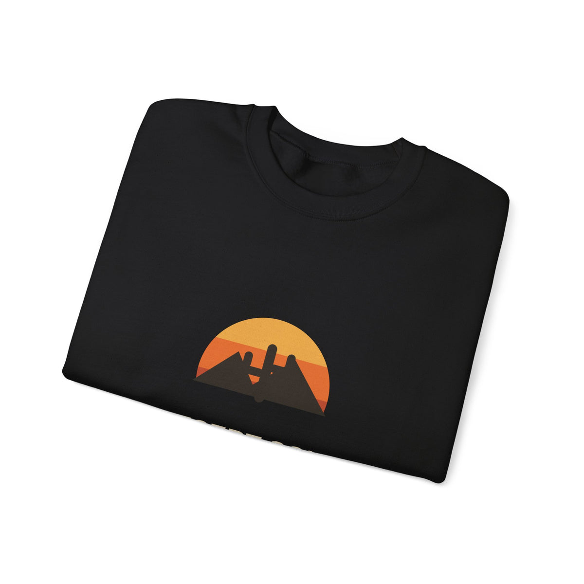 Desert Soul — Indio, California Sunset Cactus Sweatshirt