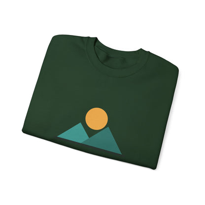 Desert Vibes Only — Minimal Mountain Sun Sweatshirt