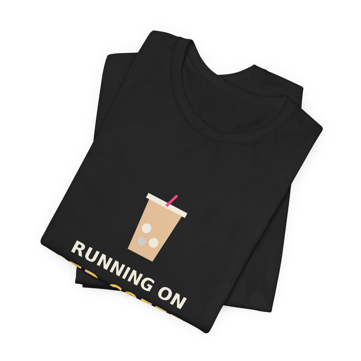 Running on Iced Coffee & Chaos — Funny Coffee Tee