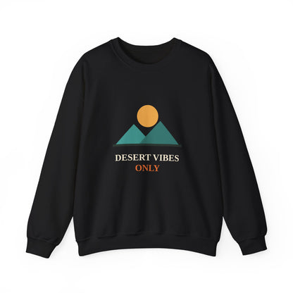 Desert Vibes Only — Minimal Mountain Sun Sweatshirt