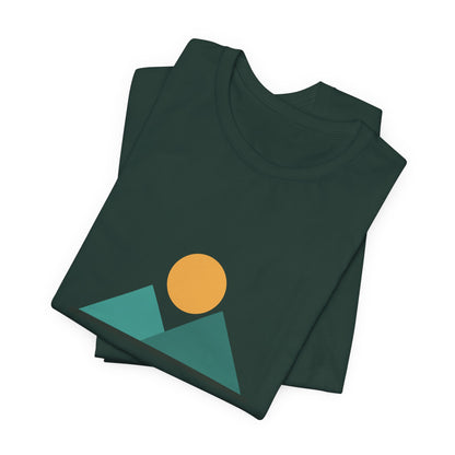 Desert Vibes Only — Minimal Mountain Sun Tee