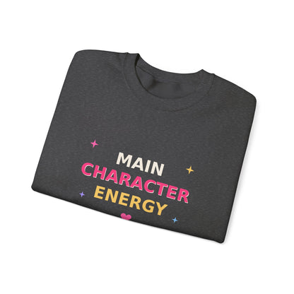 Main Character Energy — Funny Side Quests Sweatshirt