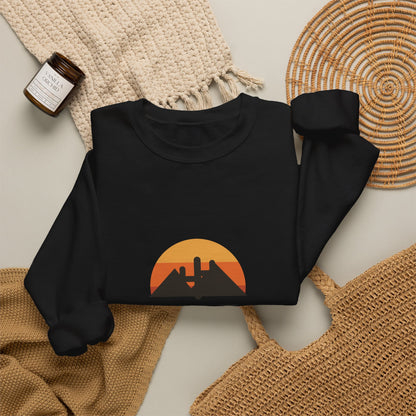 Desert Soul — Indio, California Sunset Cactus Sweatshirt