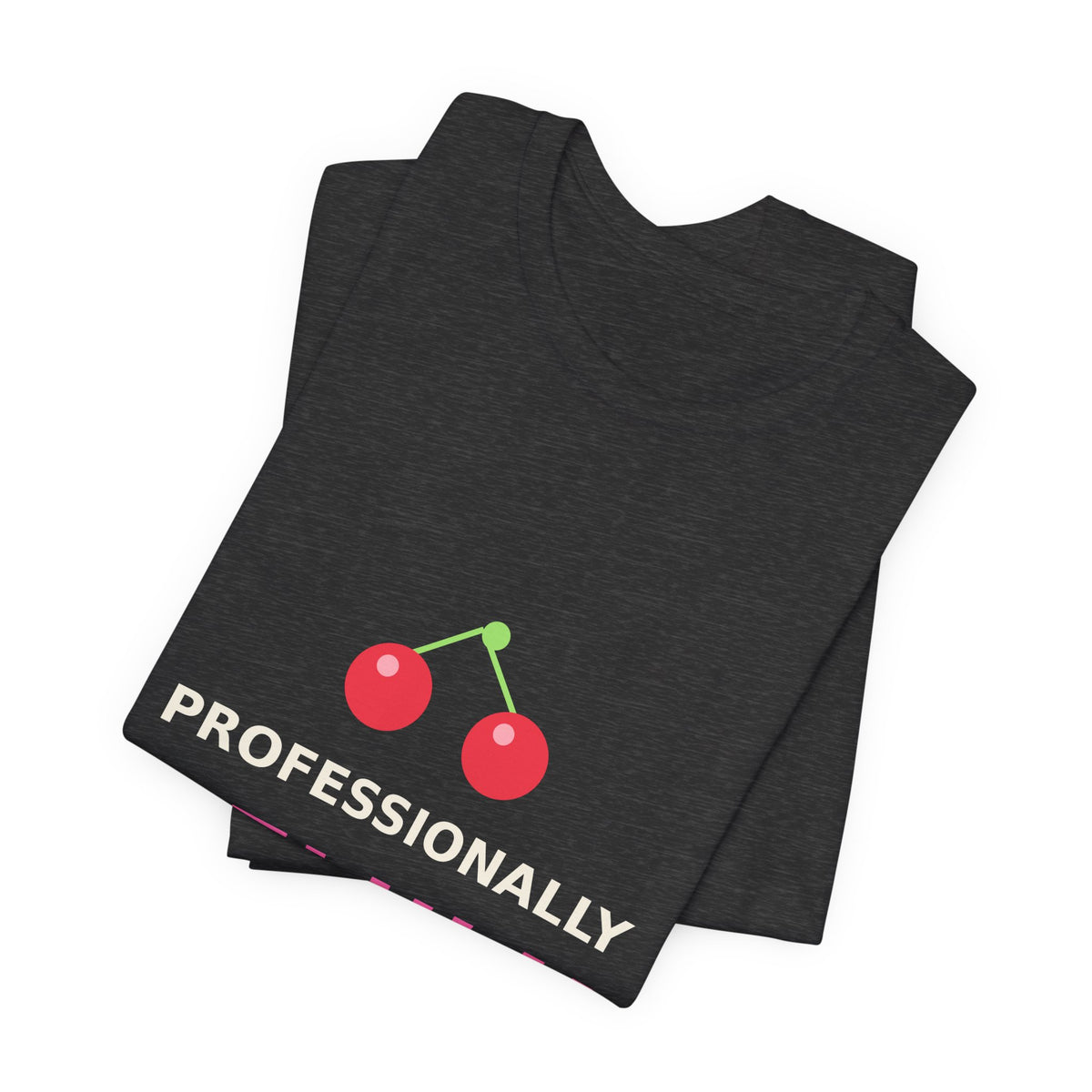 Professionally Delulu — Funny Cherry Y2K Tee