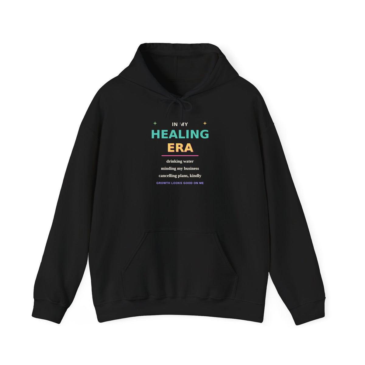 In My Healing Era — Wellness Graphic Hoodie